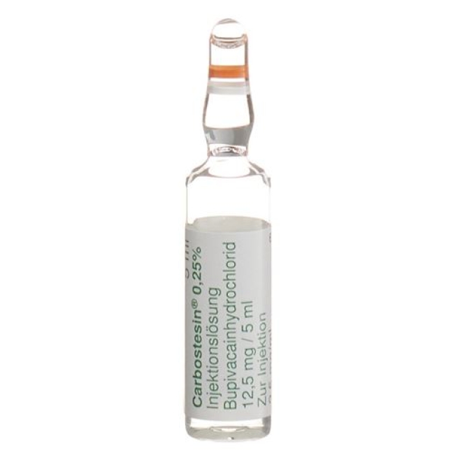 Carbostesin 0.25% 5 ml 5 Ampullen