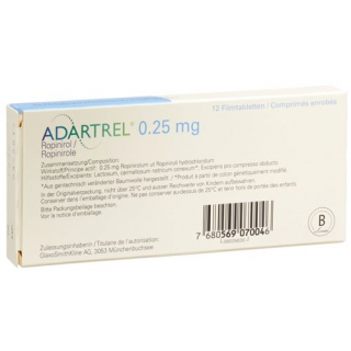 Адартрел 0,25 мг 12 таблеток покрытых оболочкой 