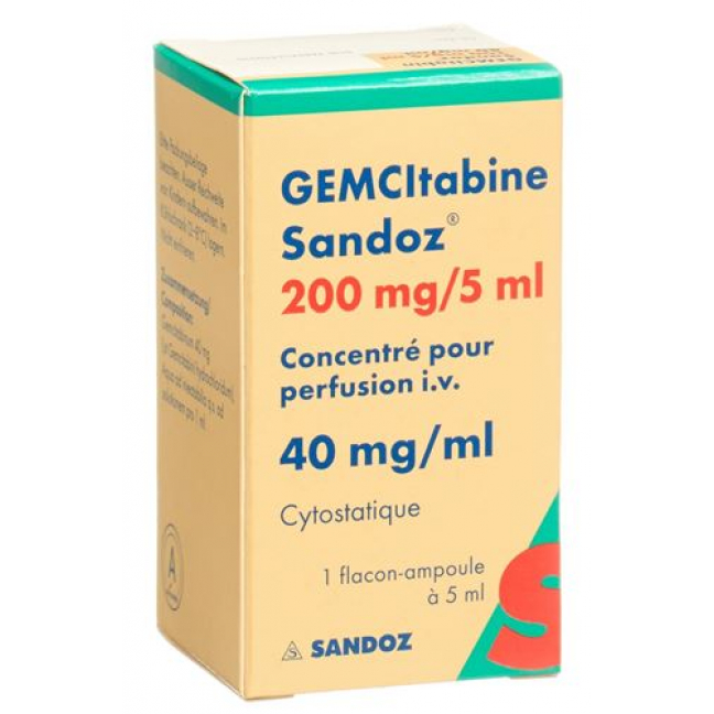 GEMCITABIN SANDOZ KON 200MG KK