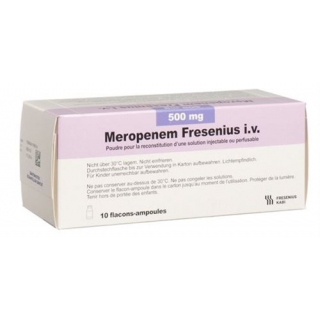 Меропонем Фрезениус 500 мг сухое вещество для приготовления раствора для инъекций или инфузий 10 флаконов