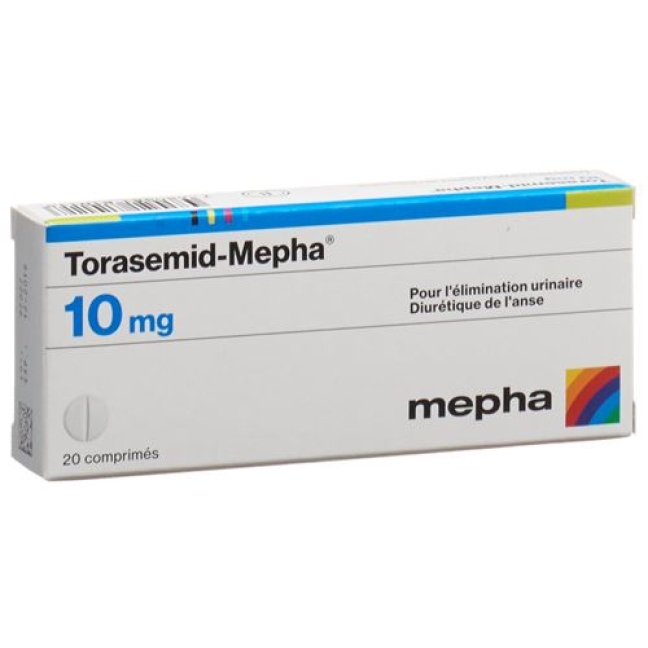 Torasemid Mepha 10 mg 20 tablets