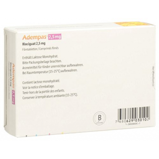Адемпас 2,5 мг 84 таблетки покрытые оболочкой
