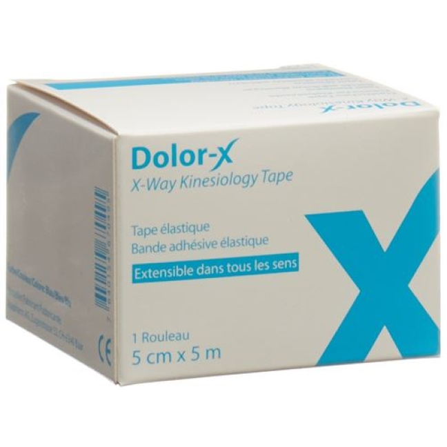 Dolor-x X-way Kinesiology Tape 5см X 5m Blau