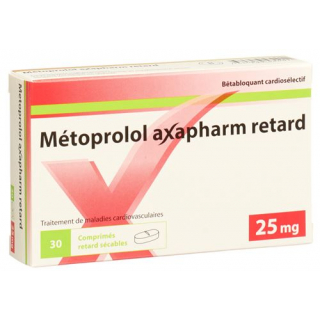 Metoprolol Axapharm 25 mg 30 Retard tablets