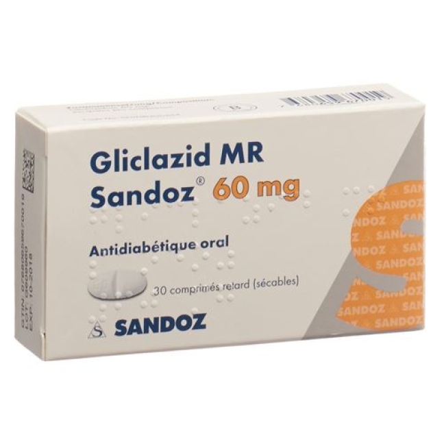 GLICLAZID MR SANDOZ RET 60