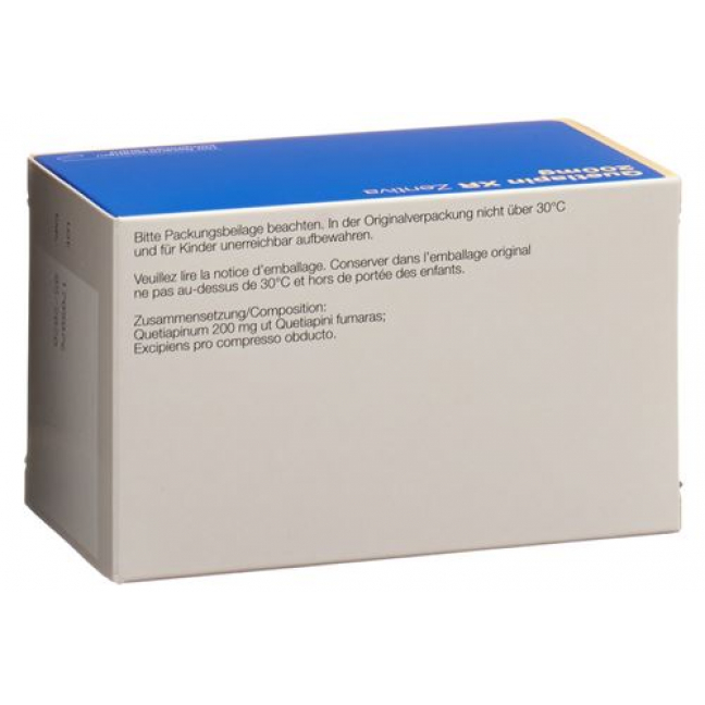 QUETIAPIN XR ZENT RET 200MG