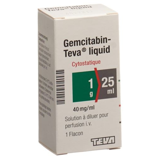 GEMCITABIN TEVA LIQ 1G/25M  KK