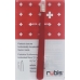 RUBIS PINZ SCHRAEG ROT INOX