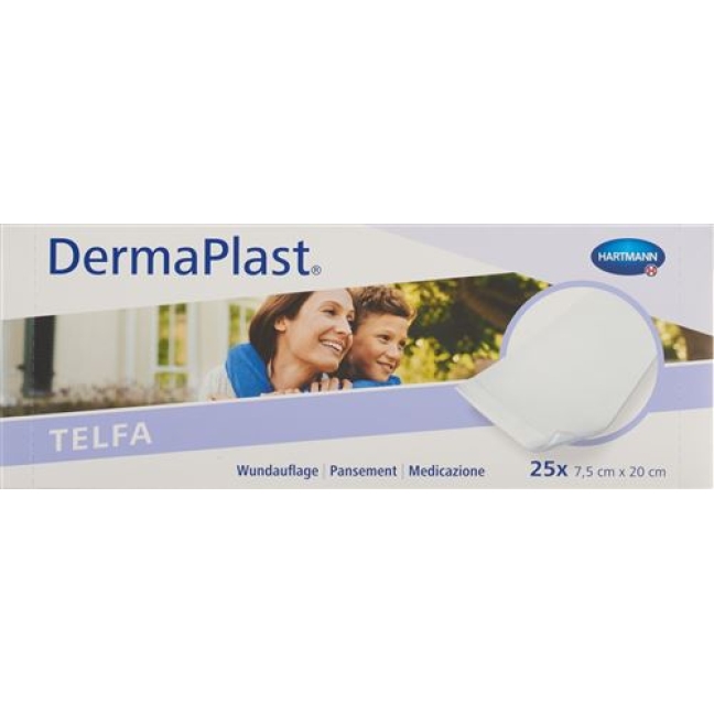 Dermaplast Telfa Kompressen 7.5x20см 25 штук