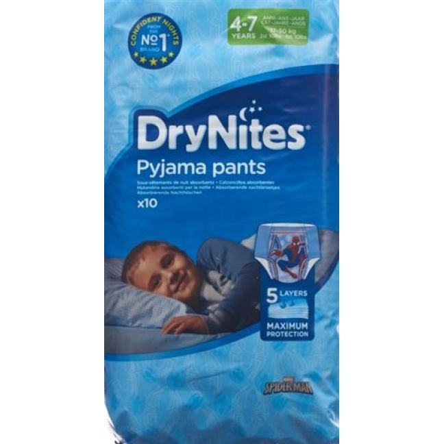 Huggies Drynites Nachtwindeln Boy 4-7jahre 10 штук