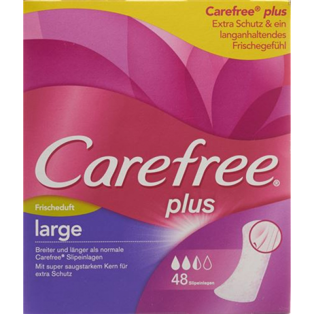 Carefree Plus Large Fresh Slipeinlagen 48 штук