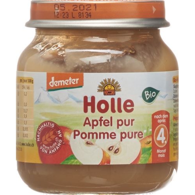 Holle Apfel Pur 4m Demeter Glas 125г