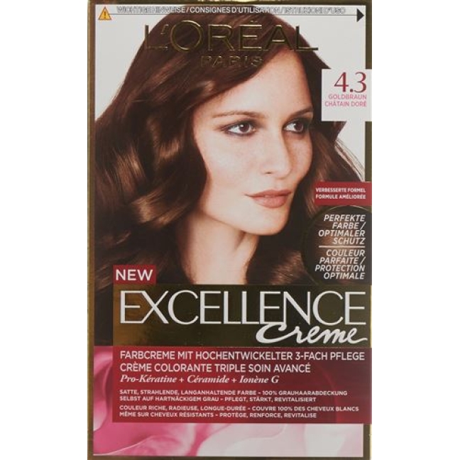 Excellence Color крем 4.3 Goldbraun