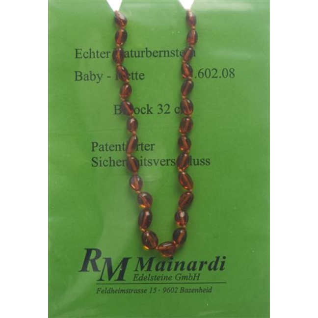 Mainardi янтарь Babykette Barock 32см Sicherheitseverschluss