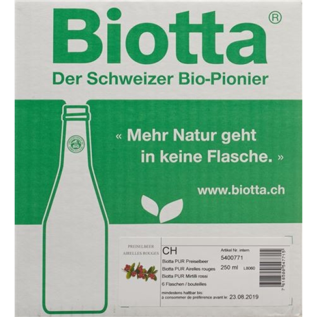 BIOTTA PUR PREISELBEER SAFT