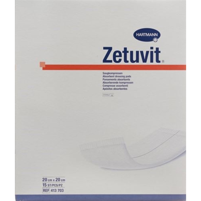 Zetuvit Absorptionsverband 20x20см Steril 15 штук