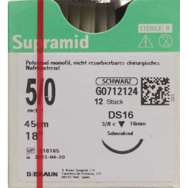 SUPRAMID 45CM 16 5-0 SCHWA