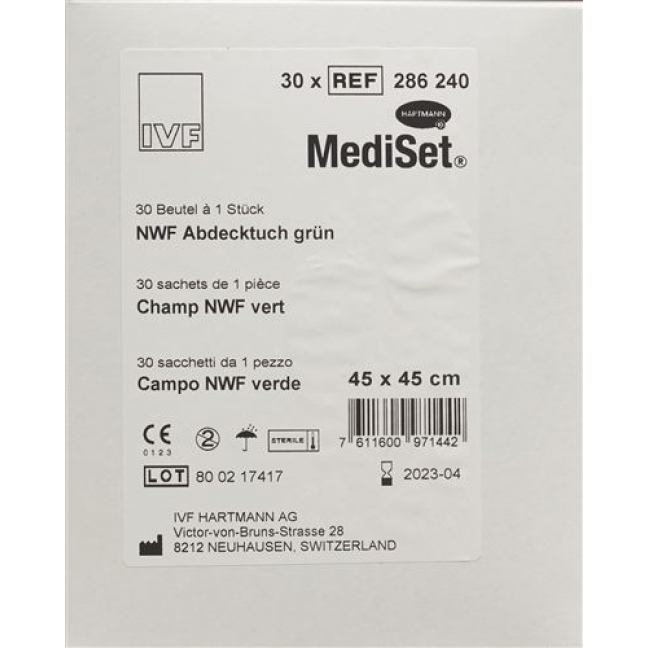 MEDISET IVF NWF ABDECKT45X45CM