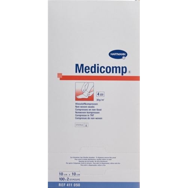 Medicomp Bl 4 Fach S30 10x10 St 100x 2 штуки