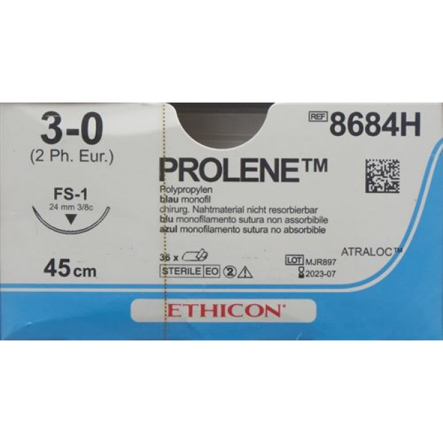 PROLENE 45CM BLAU 3-0 FS-1