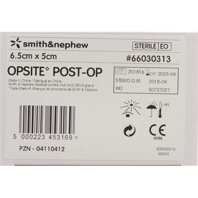 Opsite Post OP Folienverband 6.5x5см 1 штука