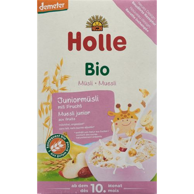 Holle Bio-Juniormuesli Mehrkorn mit Frucht 250г