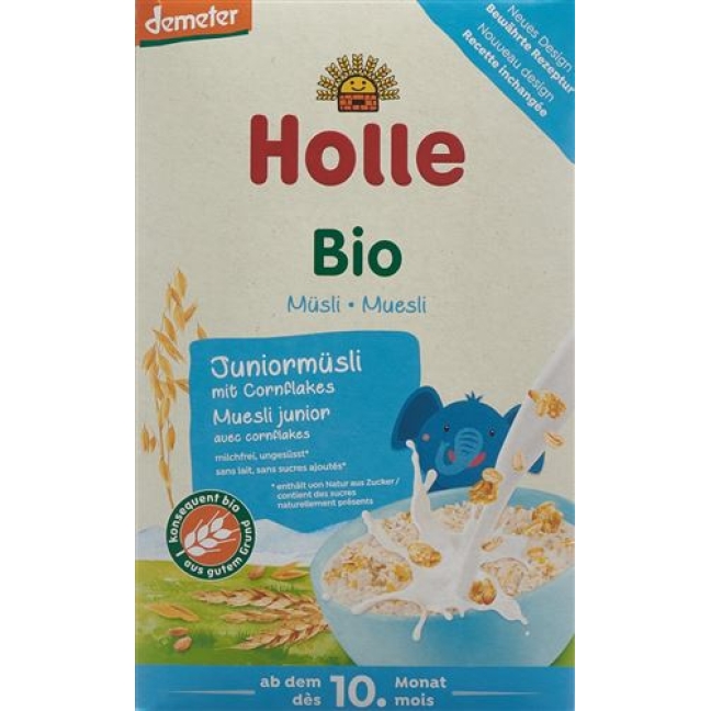 Holle Organic Junior мюсли мультизерновые с кукурузными хлопьями 250