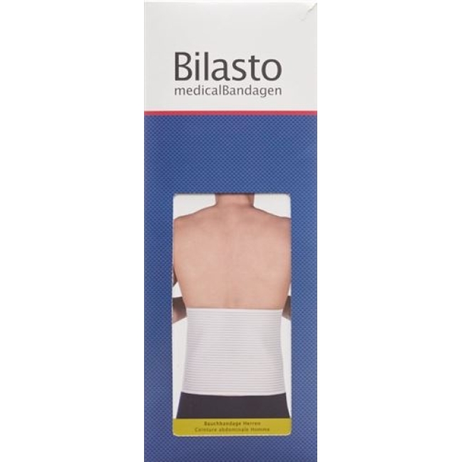 Bilasto повязка для живота Herren XL Weiss Klett