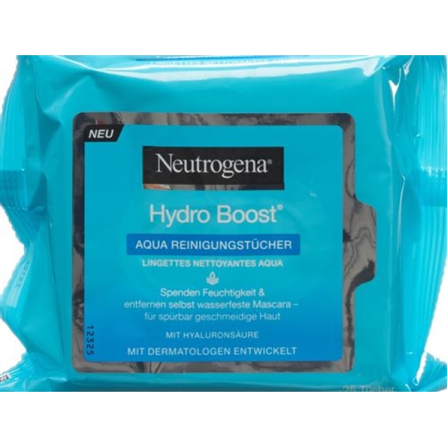 Neutrogena Hydro Boost Aqua очищающие салфетки 25 штук