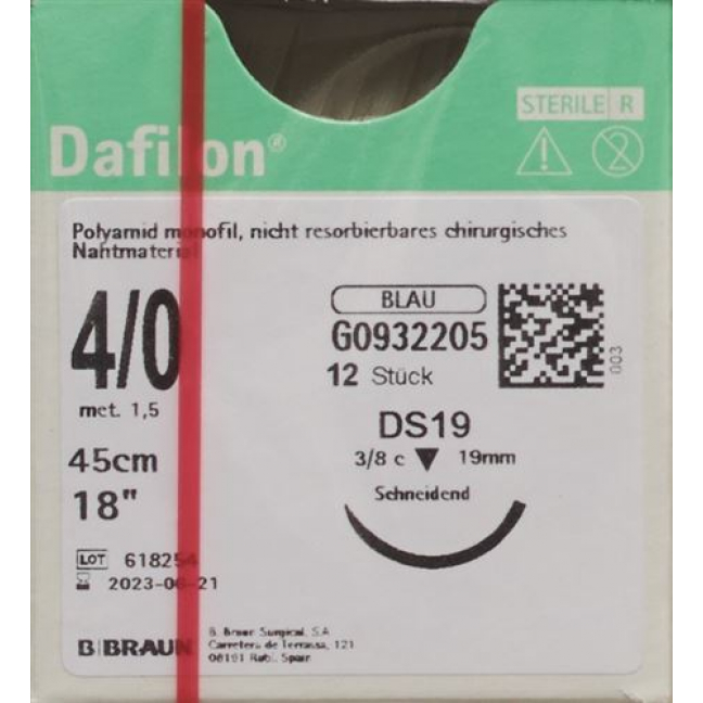 Dafilon 45см Blau Dose 19 4-0 12 штук