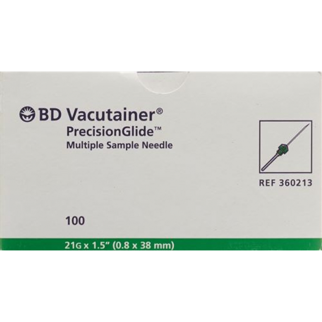 VACUTAINER KANUELE 21G 0.8X38