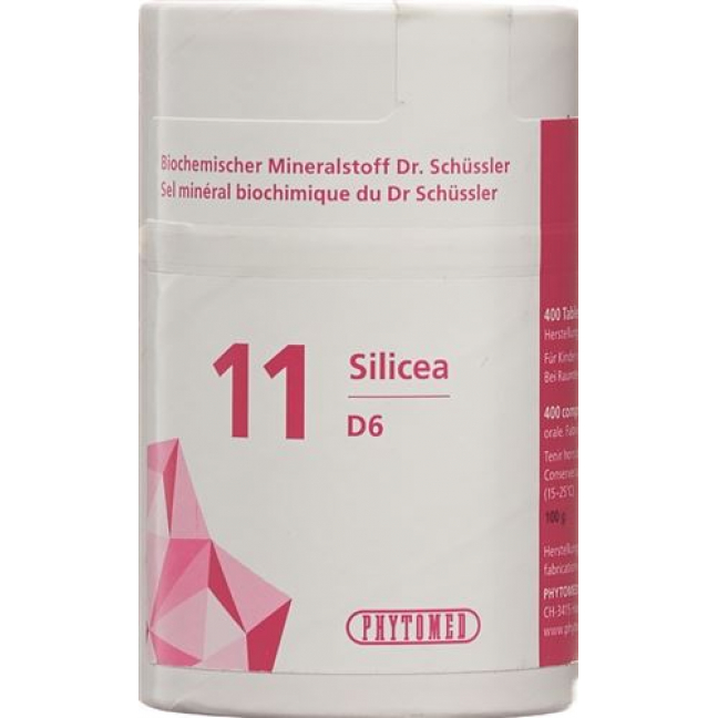 Phytomed Schussler Nr. 11 Silicea в таблетках, D 6 50г