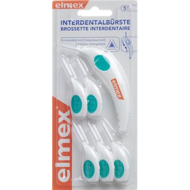 Elmex Interdentalburste 5мм mit Halter 6 штук