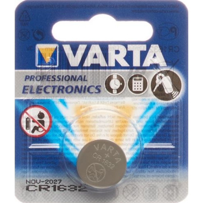 VARTA BATTERIE CR1632 LITHIUM