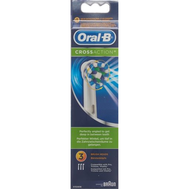 Braun Oral B Aufsteckburste Crossaction 3 штуки