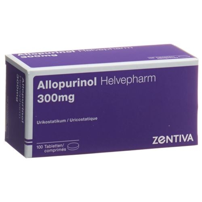 Allopurinol Helvepharm 300 mg 100 tablets