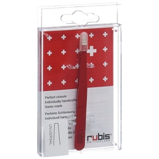 RUBIS PINZ GERADE ROT INOX