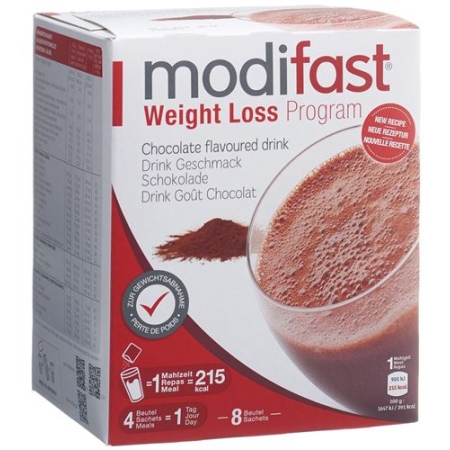 Modifast Weight Loss Program Drink Schokolade 8 X 55 g