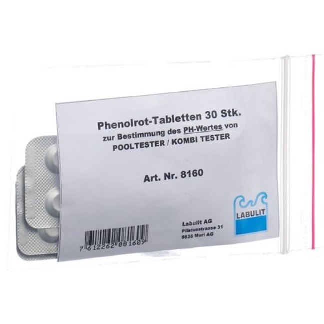 Labulit Pooltester Ersatzв таблетках, Phenolrot 30 штук