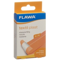 Flawa Textil Plast Schnellverband 6смx10см Hautfarbig 10 штук Flawa Textil Plast Schnellverband 6смx10см Hautfarbig 10 штук