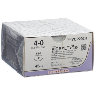 VICRYL PLUS 45CM UNGEFRBT 4-0