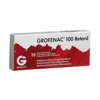 Грофенак Ретард 100 мг 10 таблеток покрытых оболочкой