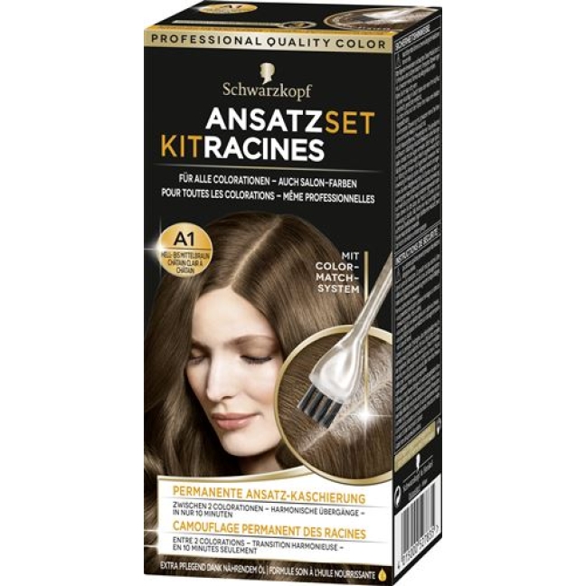 Schwarzkopf Ansatzset Hell Mittelbraun бутылка 22мл