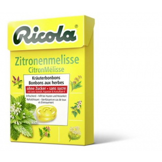 Рикола Лимон-Мелисса травяные леденцы без сахара 50 г