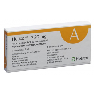 Хеликсор A раствор для инъекций 20 мг 8 ампул