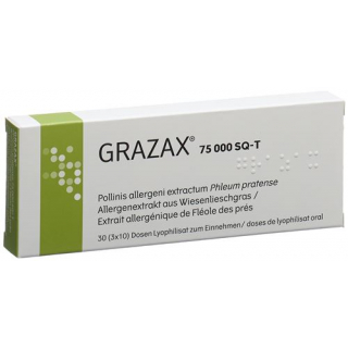 Grazax Lyophilisat Oral 75000 Sq-t 30 X 1 Dos