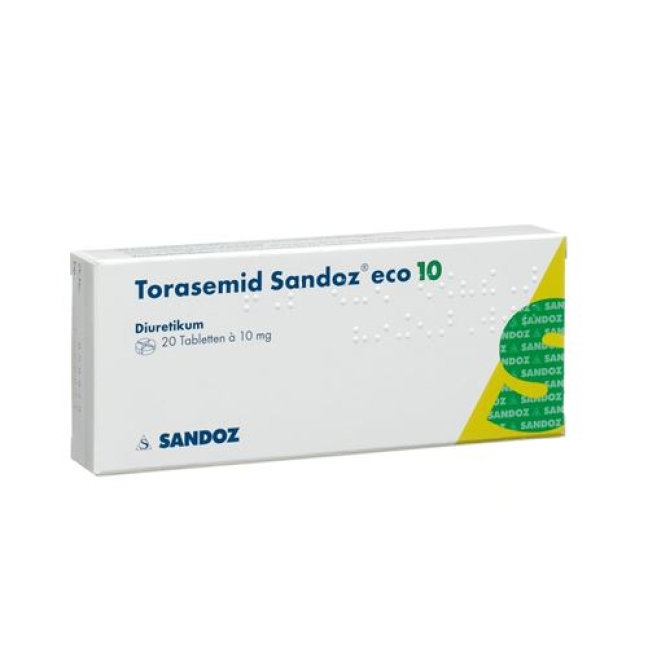 Torasemid Sandoz ECO 10 mg 100 tablets