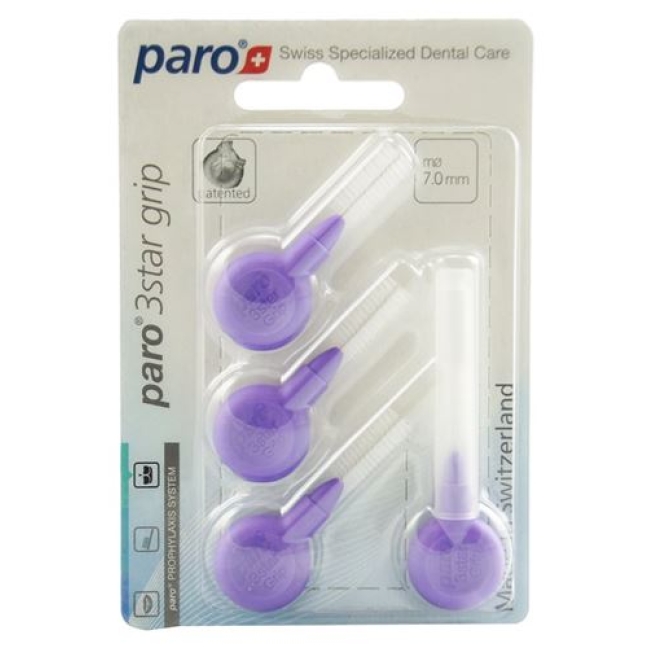 Paro 3Star-Grip 7мм Medium-Coarse Violett 4 штуки