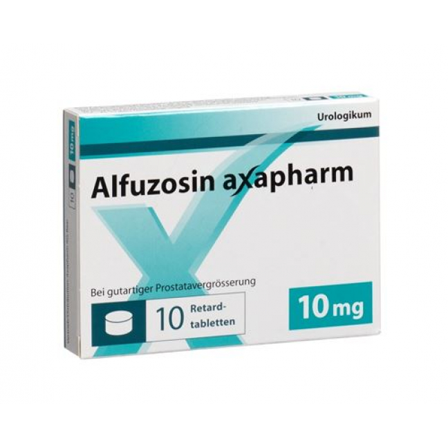 Alfuzosin Axapharm 10 mg 90 Retard tablets