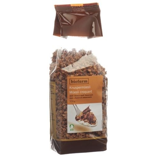 Biofarm Knusper Muesli Amaranth Choco Knos 500г